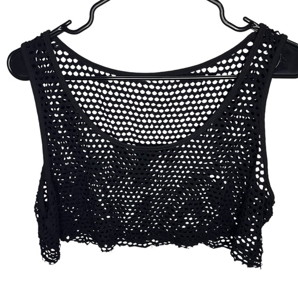 Black Fishnet Crop Top & Pants - Picture 5 of 14